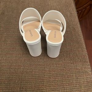 White sandals Only worn once